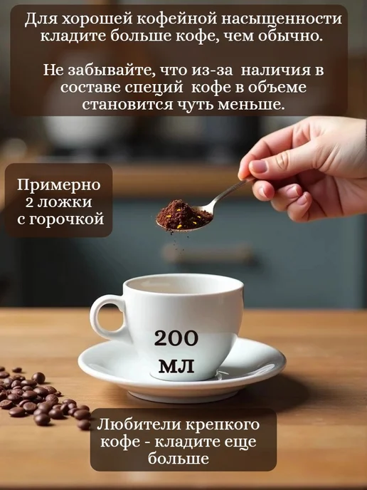 Кофе по-черноморски Кофе с анисом и морской солью 100 гр, 100 г, фото 3