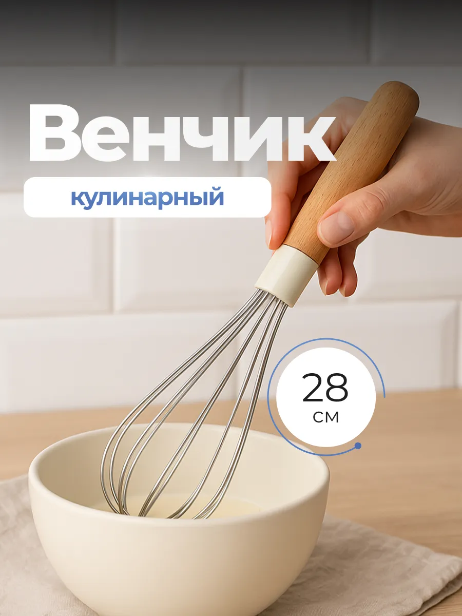 Венчик для взбивания ручной кухонный