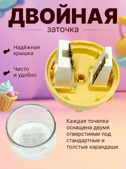 Точилка для карандашей, желтый, фото 3