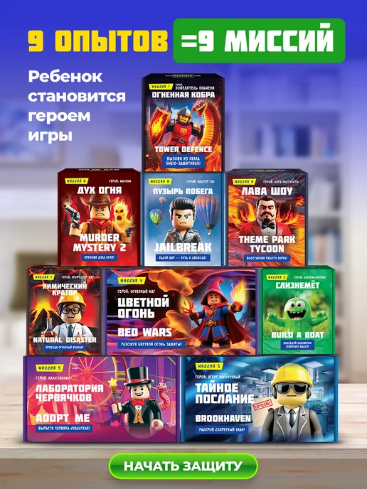 Менделейка Опыты для детей роблокс химиксы, синий, фото 2