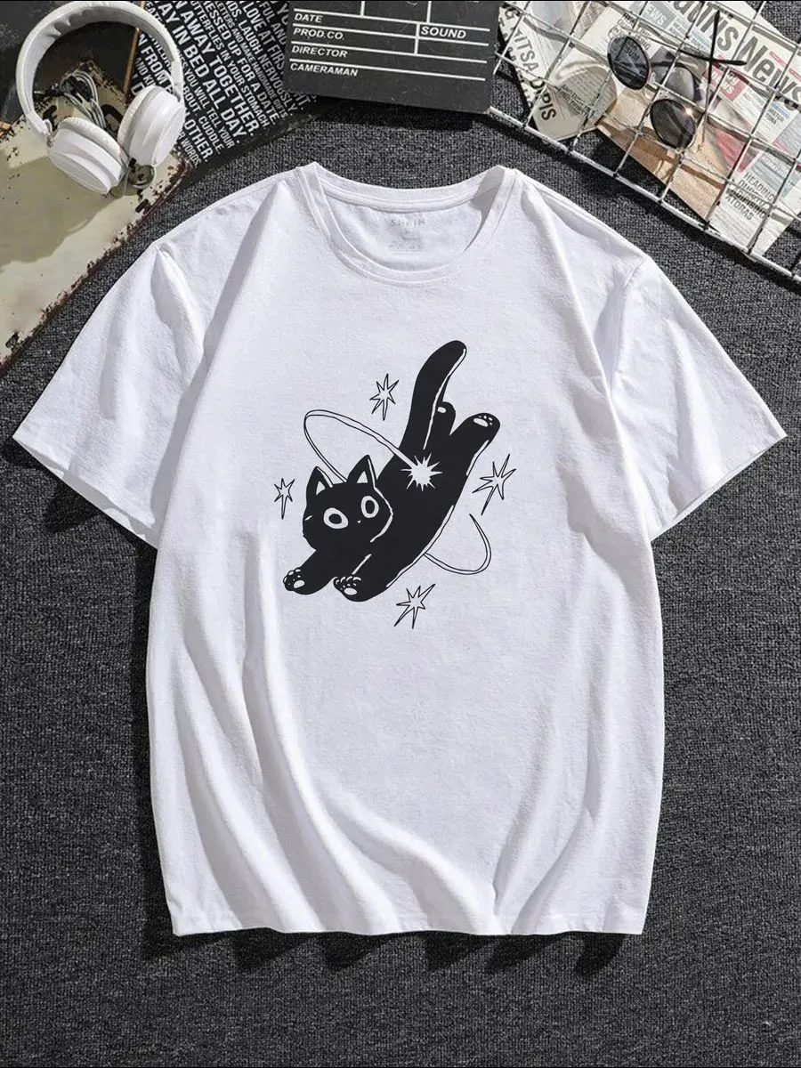 Футболка летняя с принтом kitty