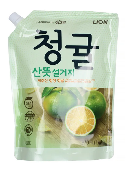 Lion Unripe Green Средство для мытья посуды и продуктов 1кг, 1 кг, фото 2