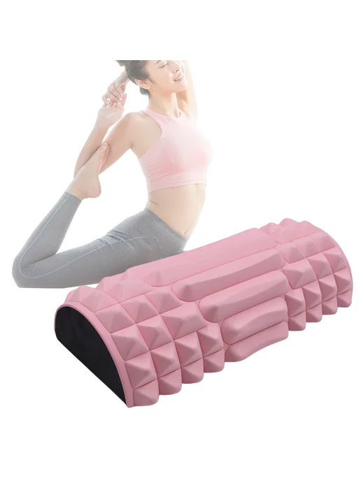 Foam Roller EVA Massage Roller High Density Yoga Column for, розовый, фото 2