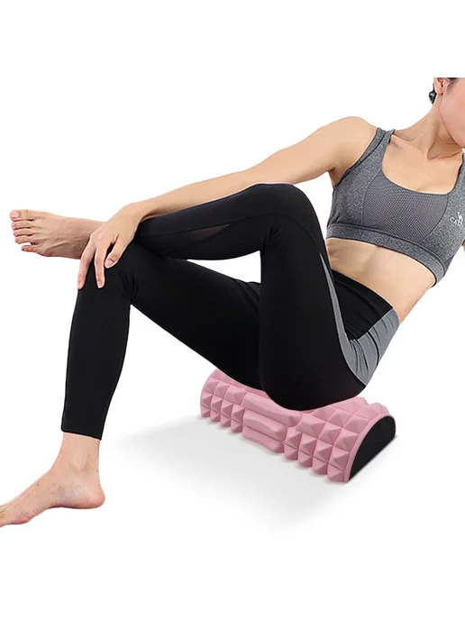 Foam Roller EVA Massage Roller High Density Yoga Column for, розовый, фото 4