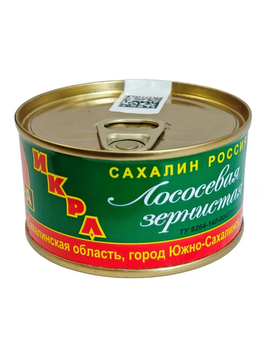 ЮКРА-Аскания-Нова Икра лососевая зернистая баночная горбуша 130 грамм ж б, вариант, фото 3