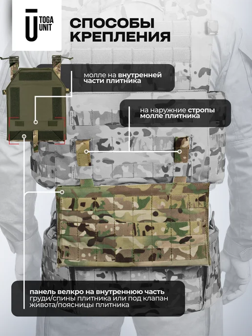 TOGA UNIT Защита поясницы с баллистикой БР1 абдоминальный модуль, зеленый, фото 5