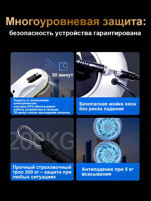 Робот для мойки окон, белый, фото 7