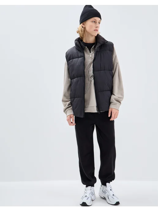 gloria jeans Чёрные спортивные брюки джоггеры (Jogger), черный