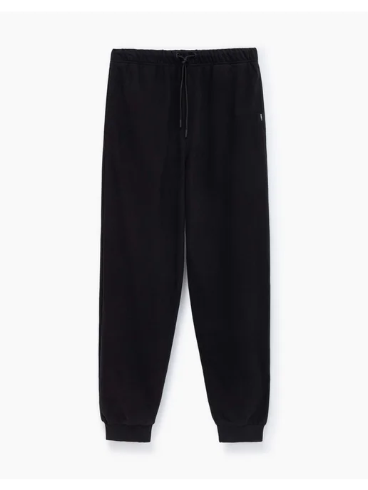 gloria jeans Чёрные спортивные брюки джоггеры (Jogger), черный, фото 3