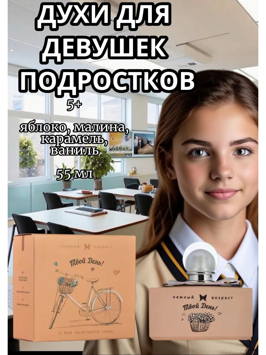 Духи для девочки детские сладкие Твой День! 55мл