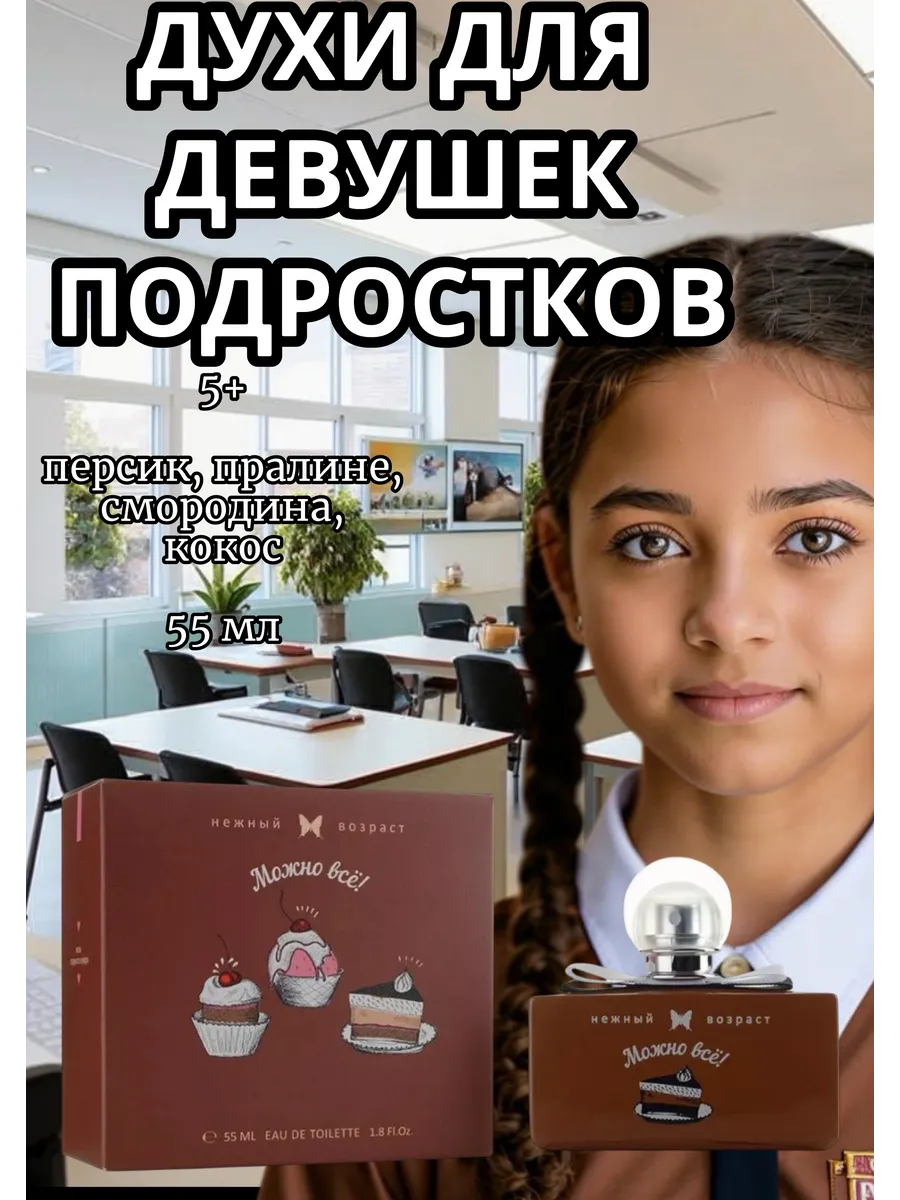 Духи для девочки детские сладкие Можно Всё! 55мл