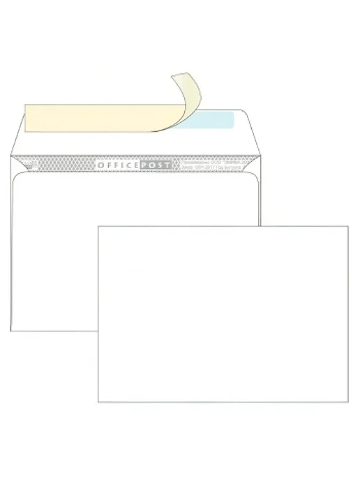 Pack24 Конверт белый С6 -114*162 мм, стрип-лента OFFICEPOST- 100 шт, 114x162 мм, 100 шт, фото 4