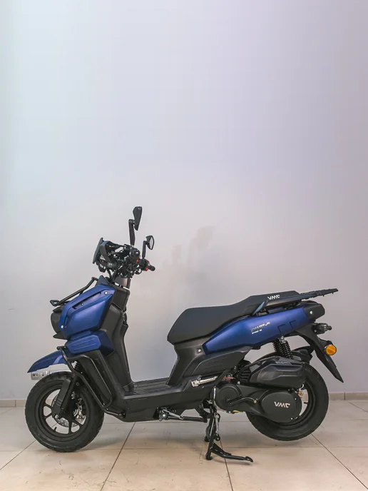 ТЕХНОМОТОРФ Скутер VMC SMART-III Matt Black 49 (170), бензиновый, синий, фото 2