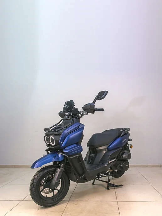 ТЕХНОМОТОРФ Скутер VMC SMART-III Matt Black 49 (170), бензиновый, синий, фото 3