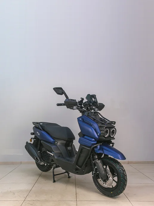 ТЕХНОМОТОРФ Скутер VMC SMART-III Matt Black 49 (170), бензиновый, синий, фото 5