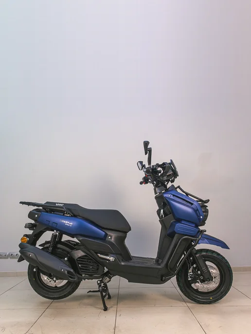 ТЕХНОМОТОРФ Скутер VMC SMART-III Matt Black 49 (170), бензиновый, синий, фото 6