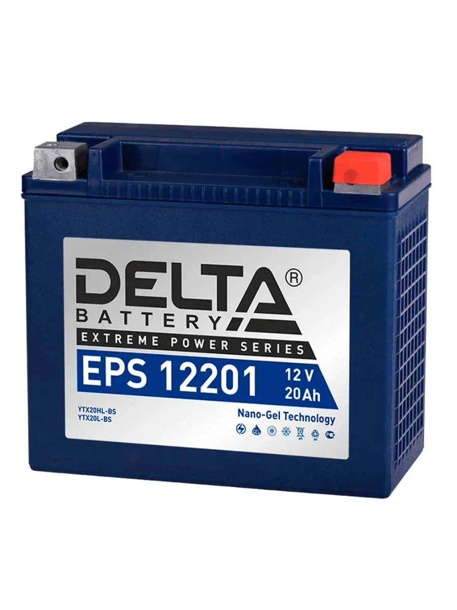Аккумулятор Delta EPS 12V 20Ah Nano-Gel 12201