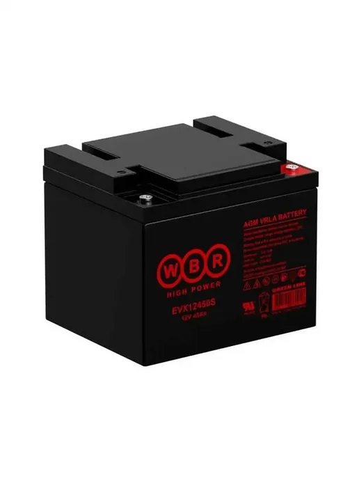 WBR Тяговый аккумулятор AGM 12V 45Ah. EVX12450S, вариант, фото 2