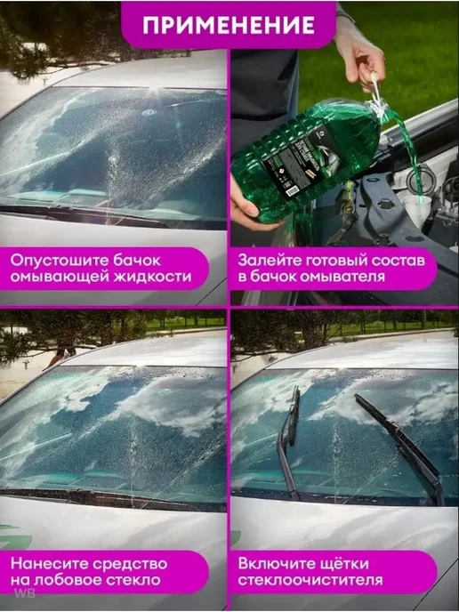 GRASS Стеклоомывающая жидкость летняя для авто 5л. 110453, 5 л, фото 4