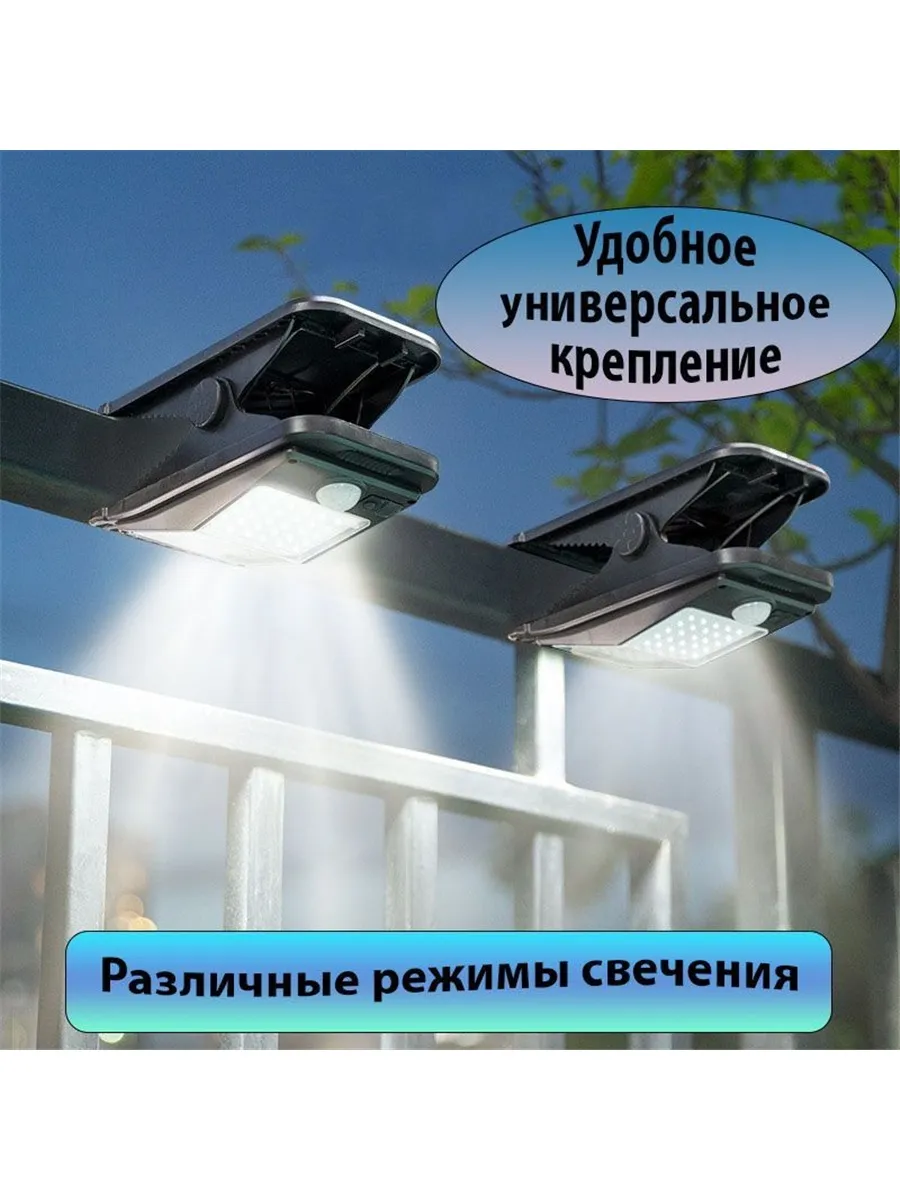 Садовый фонарь на солнечной батарее с датчиком движения