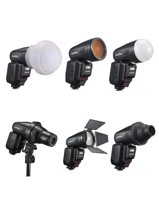 Вспышка накамерная Godox V100C TTL с круглой головкой для Canon, вариант, фото 6