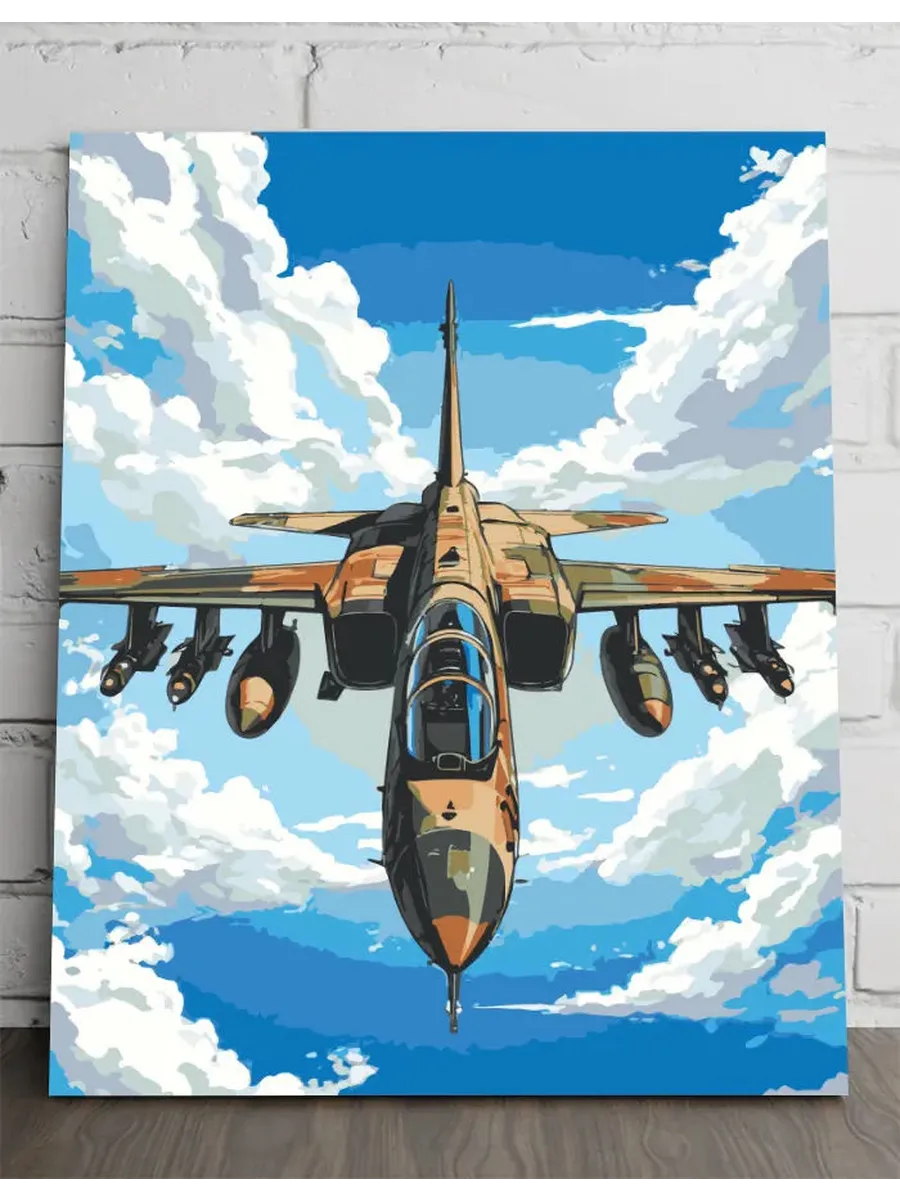 Су-25, самолёт — 40×50 см