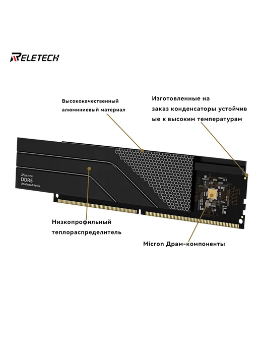 Reletech Оперативная память DDR5 32 ГБ (2x16 ГБ) 6000MHz CL46, 2x16, 32 ГБ, фото 5