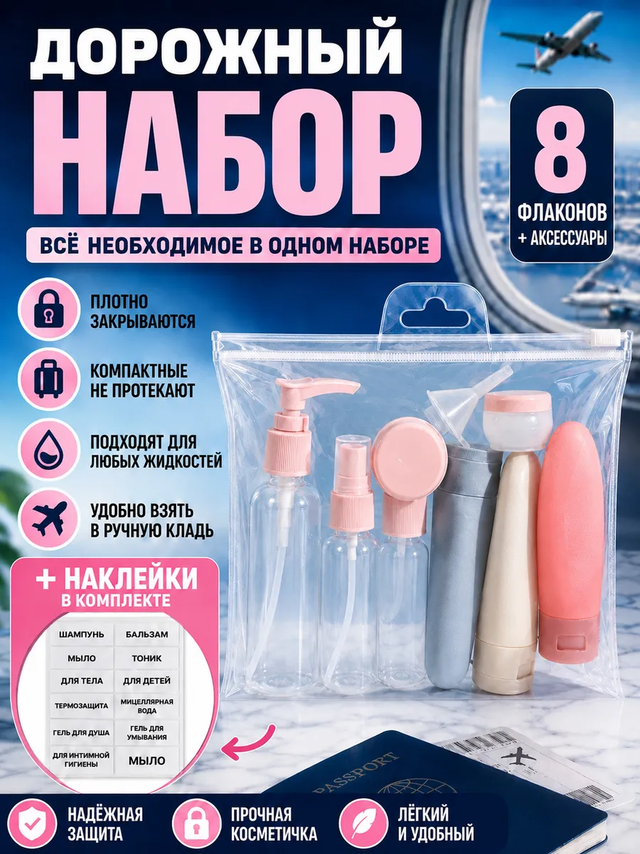 Дорожный набор флаконов