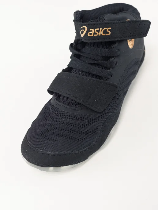 ASICS Борцовки для борьбы детские на мальчика на липучке, черный, фото 6
