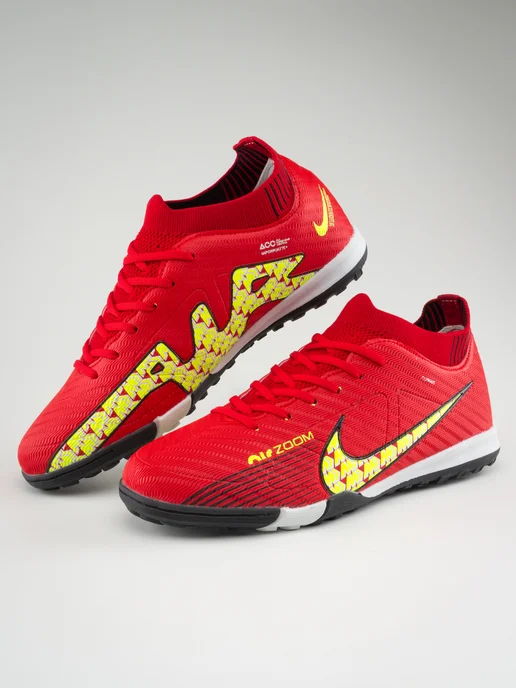 Nike Сороконожки футбольные бутсы, красный, фото 2