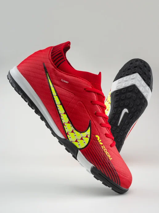 Nike Сороконожки футбольные бутсы, красный, фото 3