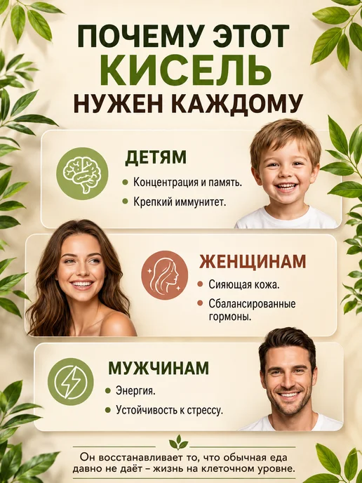 Живой кисель для ЖКТ Натуральный состав 100 г, 200 г, фото 5
