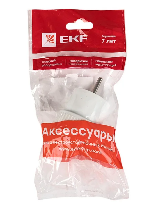 EKF 1шт. PROxima Адаптер-переходник б з бел. 6А 250В, 1 шт, фото 3
