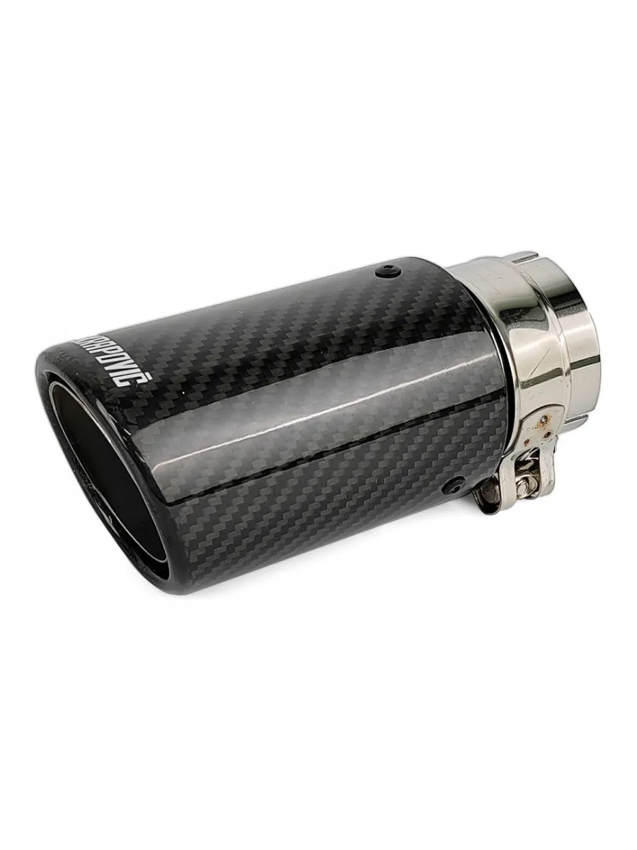 Насадка на глушитель Akrapovic style с карбоном 57х76мм