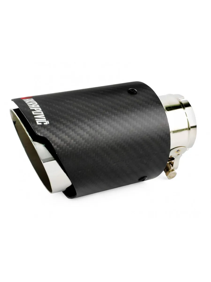 Насадка на глушитель Akrapovic style с карбоном 51х73х160мм