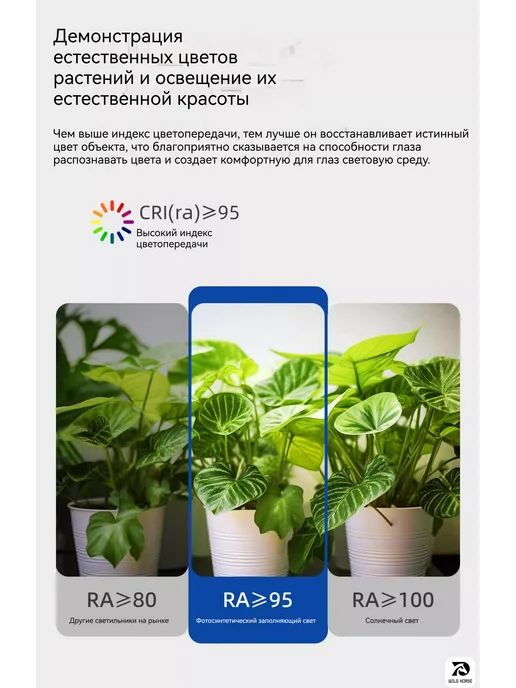 Специальная лампа для выращивания комнатных зеленых растений, зеленый, фото 4