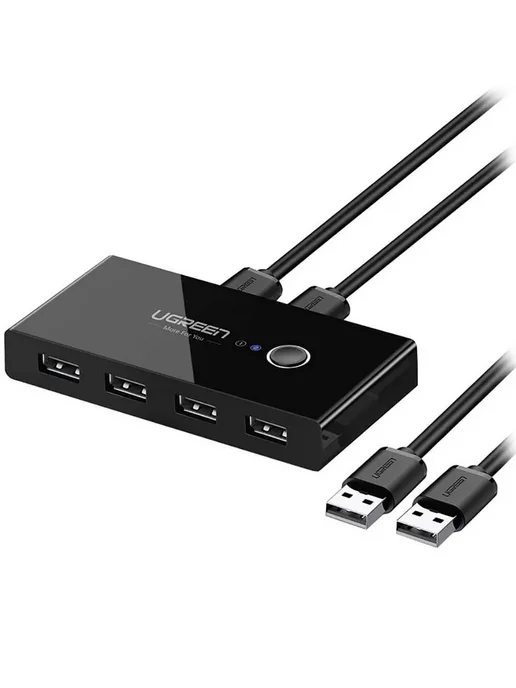 UGREEN USB-разветвитель US216 4 х USB 2.0 чёрный (30767), черный, фото 3