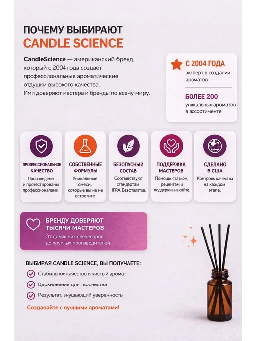 candlescience 25гр.Пряное Овсяное Молоко Отдушка для свечей и мыла США, 25 г, фото 7