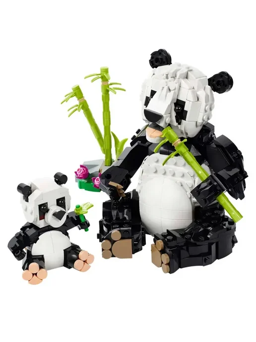 LEGO Конструктор Дикие животные Семейство панд 3в1 626 деталей, Семейство панд 626 деталей, фото 2
