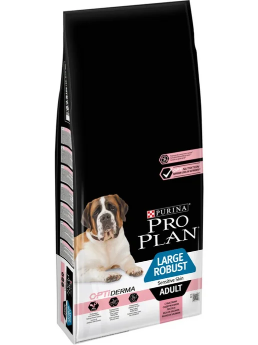 Сухой корм PRO PLAN Мощных Крyпных для собак, лосось, 14 кг, фото 6
