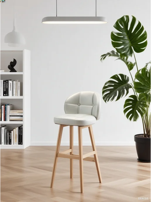 Надежный Дом Стул барный для кухни loft мягкий для дома и дачи, белый