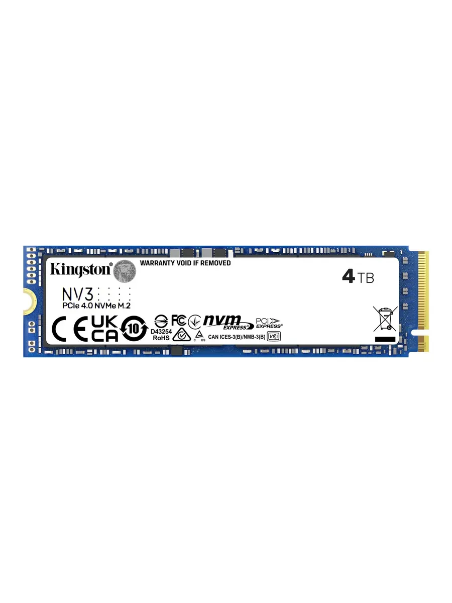 Твердотельный накопитель SSD 4000 Gb M.2 2280 SNV3S 4000G Kingston 497339799 купить в интернет‑магазине Wildberries