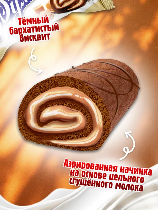 АККОНД Рулет РУЛИК Карамелизированное молоко mini 500гр, 400 г, фото 2