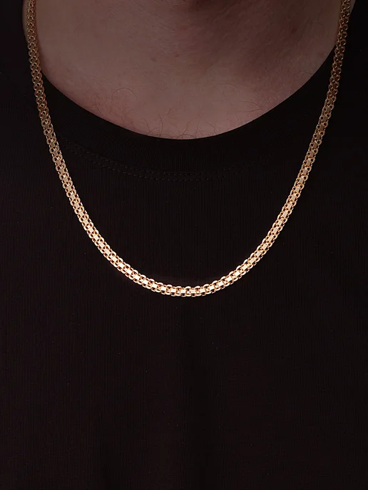 Fallon Jewerly Цепочка на шею бижутерия под золото, золотой, фото 2