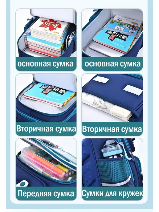 Детские школьные рюкзаки для защиты позвоночника, розовый, фото 5