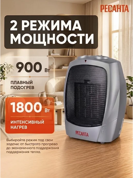 Тепловентилятор напольный для дома электрический ТВК-1800 — фото 3