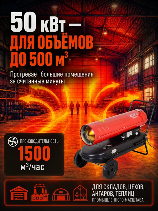 Пушка тепловая дизельная ТДП-50000 — фото 2