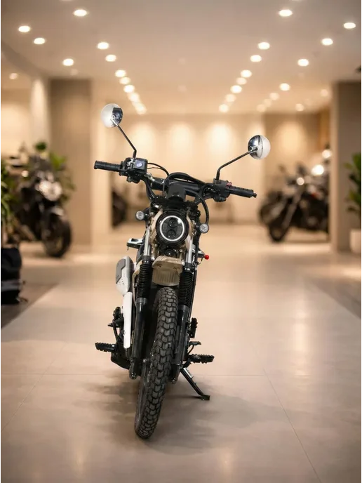 ТЕХНОМОТОРФ Мопед XTRAIL 110 см3 (49,9 см3) (песочный камуфляж), бежевый, фото 6