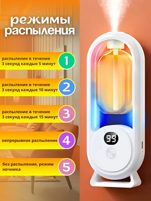 Освежитель воздуха автоматический для дома, белый, фото 2