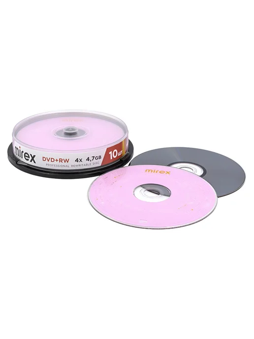 Mirex Диск DVD+RW в пластиковой банке 10 штук, перезаписываемый, 10 шт, фото 5